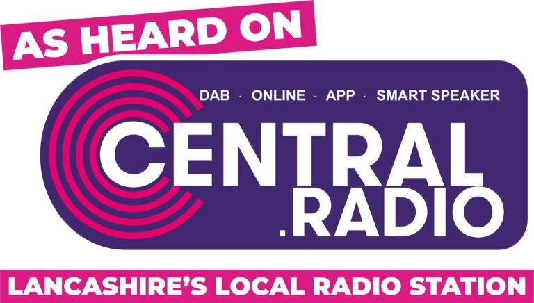 Central Radio Lancashire logo with “As Heard On” text promoting Craig Atkinson Removals’ radio advert.