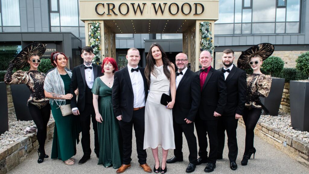 Craig Atkinson Removals team at Crow Wood Hotel in Burnley for the Burnley Business Awards