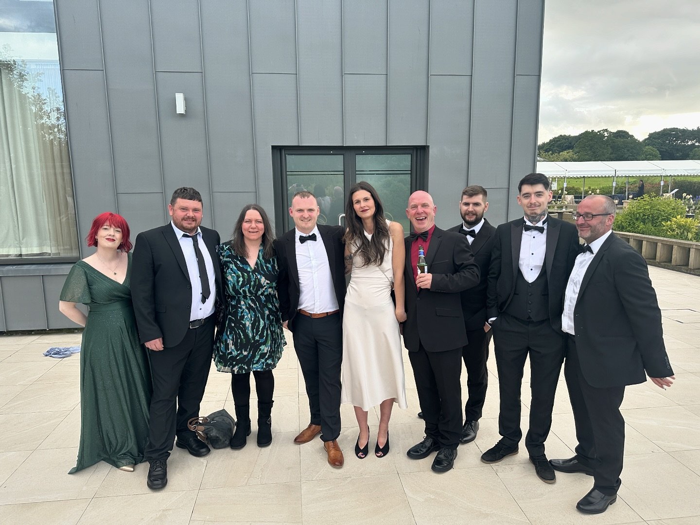 Craig Atkinson Removals team dressed formally at the Burnley Business Awards event